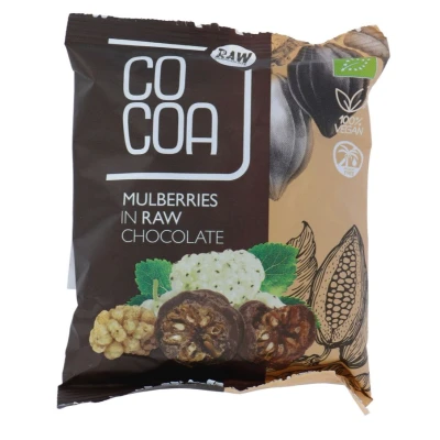 Afbeelding van Cocoa Chocolade Moerbeien 70GR