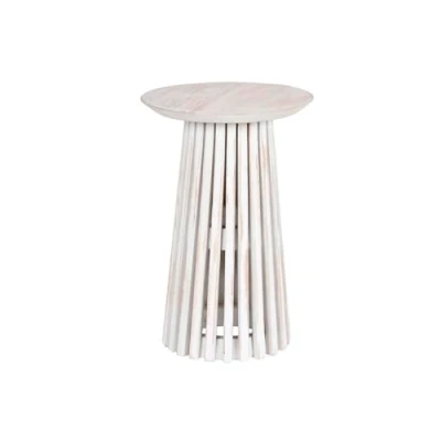 Afbeelding van Kleine bijzettafel Home ESPRIT Wit Mindi hout 40 x 60 cm
