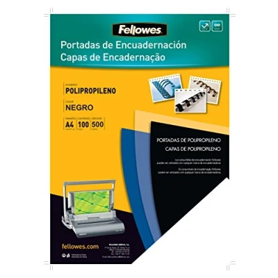 Afbeelding van Bindkaften Fellowes 54772 Zwart A4 (100 Stuks)
