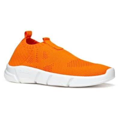 Afbeelding van Geox J ARIL Instappers voor kinderen, Maat: 33, Orange Textiel