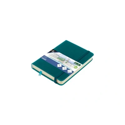 Afbeelding van Kangaro schetsboek A6 dark turquoise met elastiek en lint K 861274