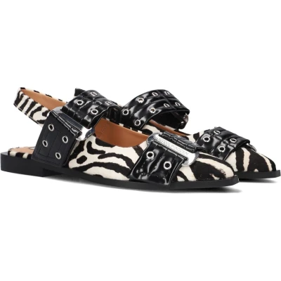 Afbeelding van Steve Madden Grand AVE Slingback ballerina ́s, Dames, Maat: 37, Black Schoenen