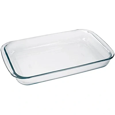 Afbeelding van Marinex Ovenschaal van borosilicaat glas rechthoek 2.9 Liter 39 x 24 5 cm serveerschaal