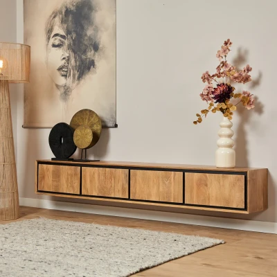 Afbeelding van Zwevend tv meubel RichWood 200 cm