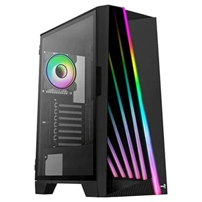 Image de AeroCool Mirage G BK v1 MDT ATX panneau latéral fenêtré (verre trempé) pas d&#039;alimentation (ATX) noir USB/Audio