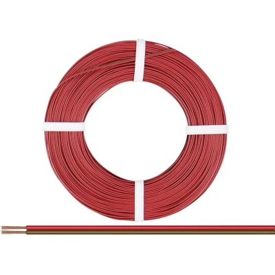 Afbeelding van Donau Elektronik 225 080 25 Draad 2 x 0.25 mm² Rood bruin m