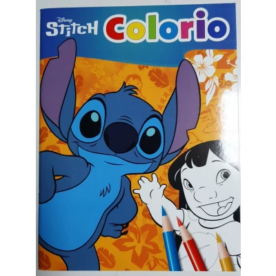 Afbeelding van 2x Colorio kleurboek Disney Lilo en Stitch 32 pagina&#039;s kleuren kids 2 kleurboeken