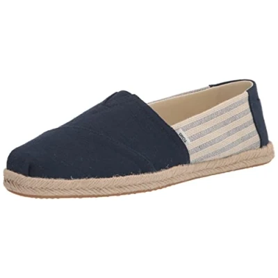 Afbeelding van TOMS Alpargata Vegan Espadrilles, Dames, Maat: 35.5, Navy Katoen