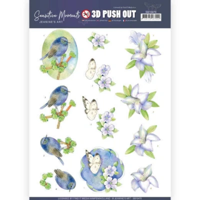 Afbeelding van Lily 3D Push Out Sensitive Moments by Jeanine&#039;s Art
