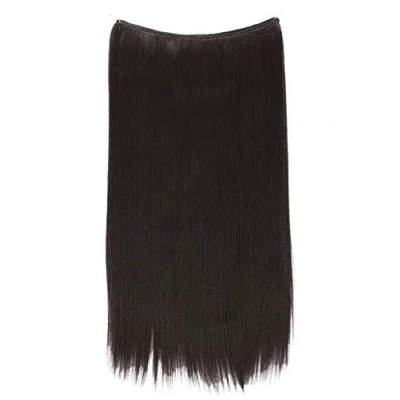 Afbeelding van PPRETTYSHOP 50cm 1 Inslagverlenging Met Elastische Band Haarverlenging Haarstukje Glad Hittebestendig Zwartbruin E102