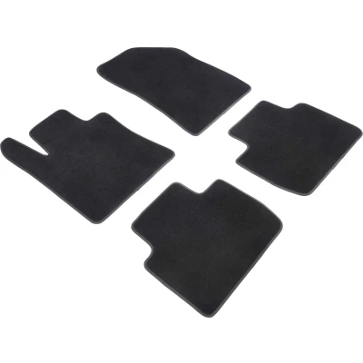 Afbeelding van WALSER Premium 80858 Vloermatset Polyester, PU (Polypropyleen) voor en achter Antraciet/Zwart Op maat gemaakt