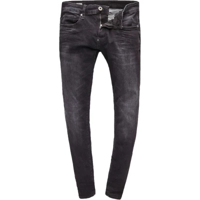 Afbeelding van G Star Revend Skinny Slim fit jeans, Heren, Maat: 31x30, Black denim