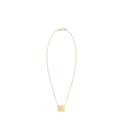 Afbeelding van Elli M Letter Ketting goldcoloured, Dames, Maat: 45, Gold coloured