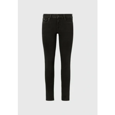 Afbeelding van Pepe Jeans SOHO Skinny Fit, Dames, Maat: 31x30, Black denim
