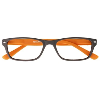 Afbeelding van Leesbril +1.00 Feeling bruin oranje