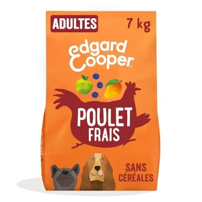Afbeelding van 7kg Edgard &amp; Cooper Adult Graanvrij Kip Droog hondenvoer