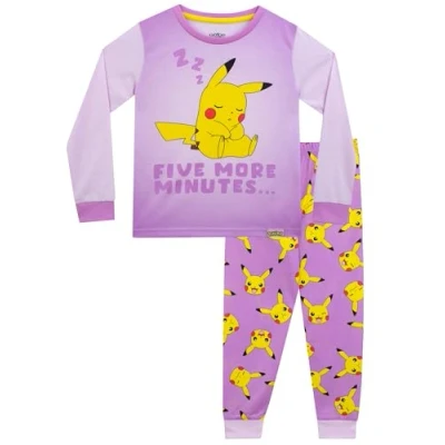 Afbeelding van Pokémon pyjama Pikachu voor meisjes Roze 10 11 jaar,