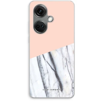 Afbeelding van Case Company® hoesje geschikt voor OnePlus Nord CE 3 A touch of peach Soft Cover Telefoonhoesje Bescherming aan alle Kanten en Schermrand