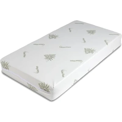 Afbeelding van DOLCI SOGNI Matelas 60 x 120 cm 10 d&#039;épaisseur, CertiPUR™ pour lit bébé nouveau né et tout petits Housse en aloe vera enfant