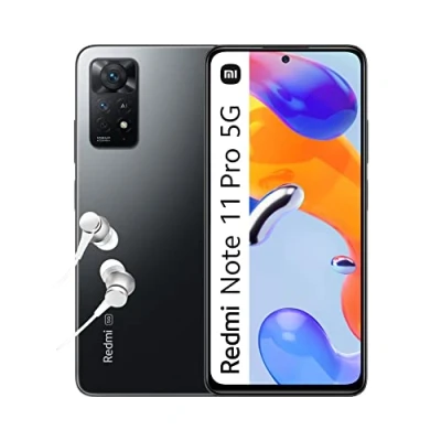 Afbeelding van Xiaomi Redmi Note 11 Pro 5G Smartphone 6 + 128 GB, display 6,67 inch 120 Hz FHD+ AMOLED, processor Snapdragon 695, batterij 5000 mAh, grafietgrijs