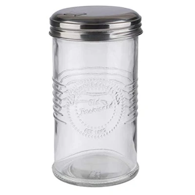 Afbeelding van APS Old Fashion 40510 suikerdispenser van glas met schroefdeksel Ø 7,5 cm hoogte 14 0,35 liter