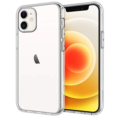 Afbeelding van JETech Beschermhoes voor iPhone 12 Mini 5,4 inch, anti vergeling, transparante beschermhoes, schokbestendig, krasbestendig, HD helder