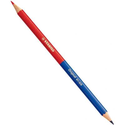 Afbeelding van STABILO Original rood/blauw potlood