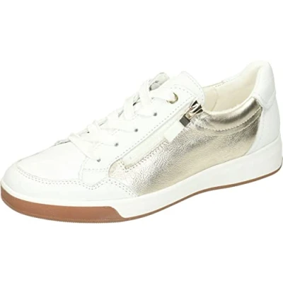 Afbeelding van Ara 1234423 Lage sneakersDames sneakers Kleur: Wit/beige Maat: 35.5