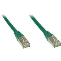 Afbeelding van Tecline Patchkabel S STP (PIMF), Cat 6, groen, 3,0 m met extra slanke knikbeveiliging (S/FTP, CAT5e, 3 m), Netwerkkabel
