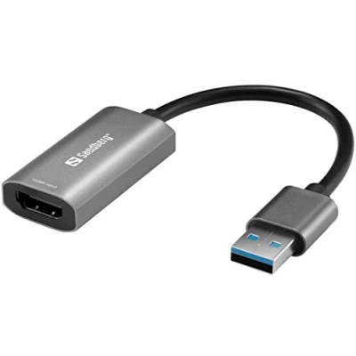 Afbeelding van Sandberg 134 19 USB grafische adapter Grijs