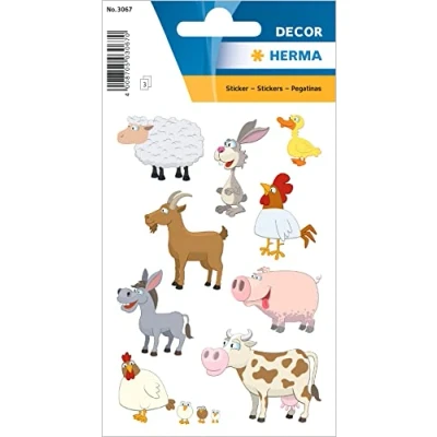 Afbeelding van Stickers Boerderijdieren 3 Vellen