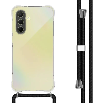 Afbeelding van imoshion Hoesje Geschikt voor Samsung Galaxy A36 Backcover met koord Zwart