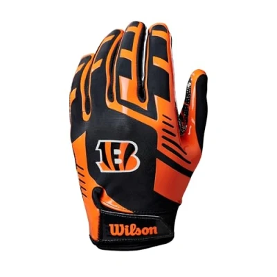 Afbeelding van Wilson Adult NFL Stretch Fit Gloves Team Cincinnati Bengals