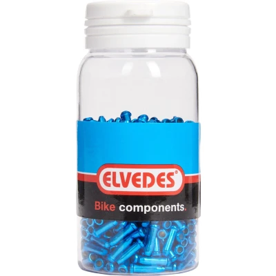 Afbeelding van Elvedes Pot a 500 antirafelnippels 2.3mm alu blauw