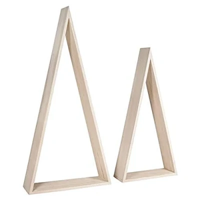 Afbeelding van Rayher houten lijsten driehoekig FscMixCredit, 20x7,5x42cm+26x8x54cm, 62787000