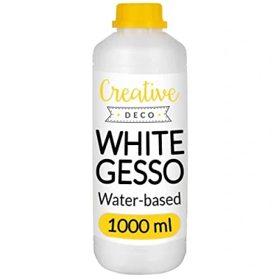 Afbeelding van Creative Deco Witte Gesso Acryl Primer 1L Schildervoorbereiding
