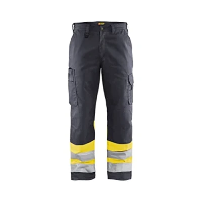 Afbeelding van Blaklader Werkbroek High Vis 1564 1811 Medium Grijs/High Geel D84