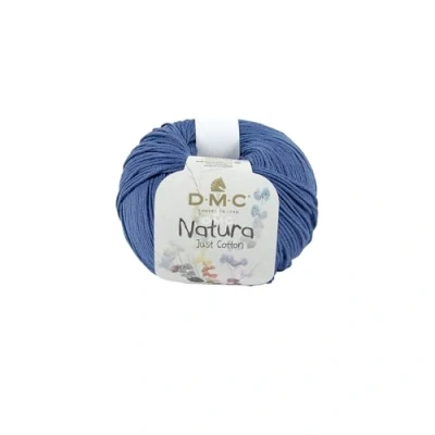 Afbeelding van DMC Natura Wolbol, 100% katoen, Blue Knight (N53), 50 g