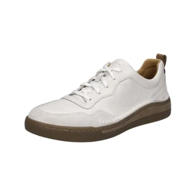 Afbeelding van Josef Seibel CLEVE 01 Heren sneakersHeren veterschoenVrije tijdsschoenen Kleur: Wit/beige Maat: 41