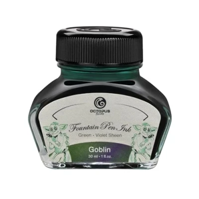 Afbeelding van Octopus Fluids Goblin Sheen Ink vulpen, glas, 30 ml, groen