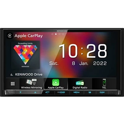 Image de Autoradio kenwood dmx8021dabs bluetooth, android auto via wifi, car play wifi&amp;sans mécanique cd/dvd