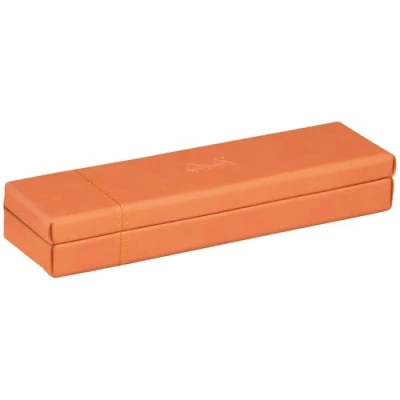 Afbeelding van RHODIA 319784C Tangerine Pennenetui, 21 x 5,5 3 cm, quilten Sellier Orange van kunstleer, collectie Home Office Rhodiarama voor kantoor en opslag