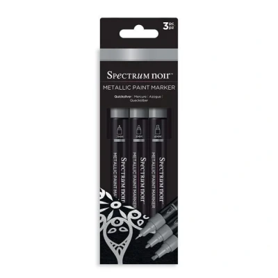 Afbeelding van Spectrum Noir Acrylic Paint Marker Metallic sets (3st) Quicksilver
