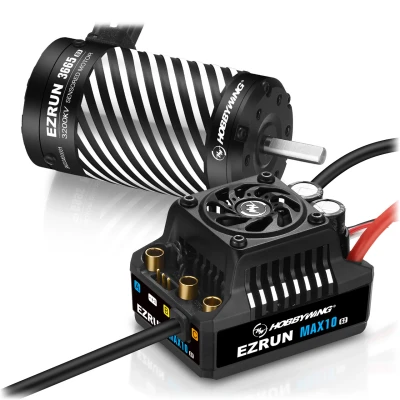 Afbeelding van Hobbywing Ezrun MAX10 G2 140A Combo with 3665SD 3200kV 5mm shaft