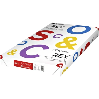 Afbeelding van Rey Superior Document Printpapier ft A3, 80 g, pak van 500 vel wit A3