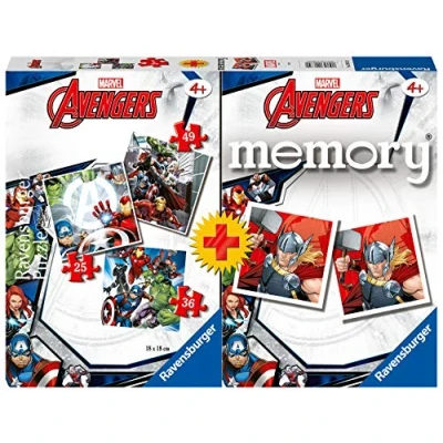 Afbeelding van Ravensburger Avengers, geheugenspel en puzzel, 4 jaar, kleur: meerkleurig, 20674 2