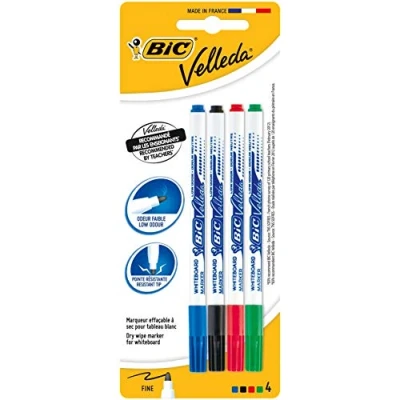 Image de Bic feutre velleda pte fine x4 ass. 875711