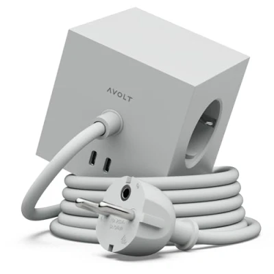Image de Avolt Square 1 w/30W Dual USB C &amp; Magnetic Base 3m Gotland Gray