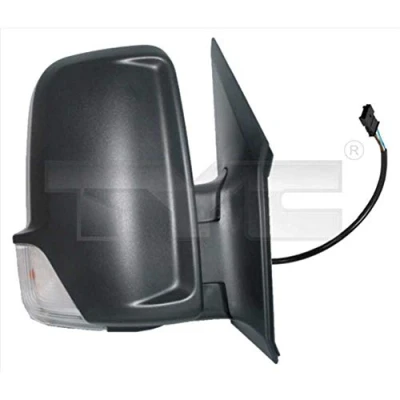 Afbeelding van Buitenspiegel Tyc 321 0112 Links Bol vormig, voor elek. spiegelverstelling, Te verwarmen, Korte spiegelarm MERCEDES BENZ: Sprinter 3.5 T Van