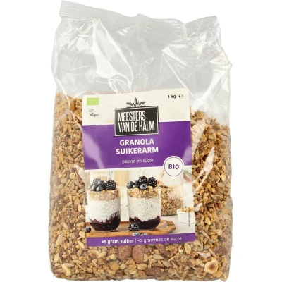 Afbeelding van De Halm Granola suikerarm Zak 1 kilo